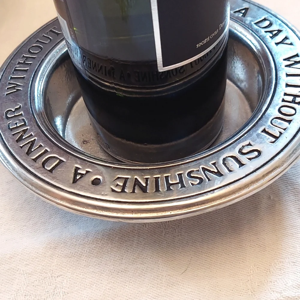 Pewter Wine Bottle Holder‎